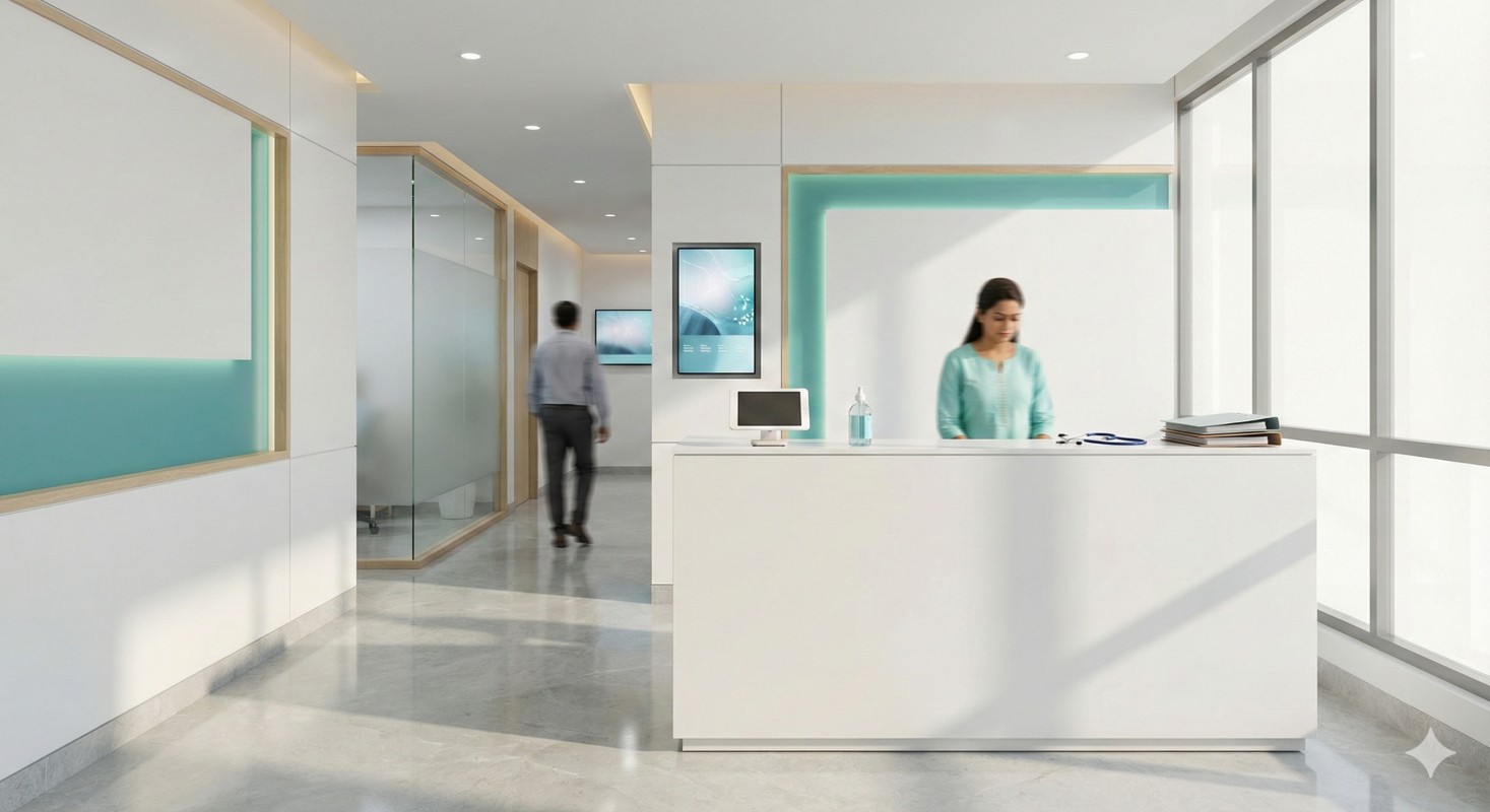 Modern clinic reception